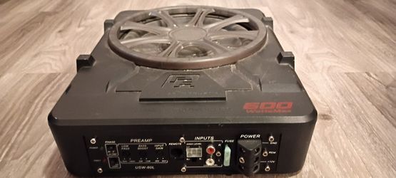 Power Acoustik Slim 8” Under-Seat Subwoofer (600W)