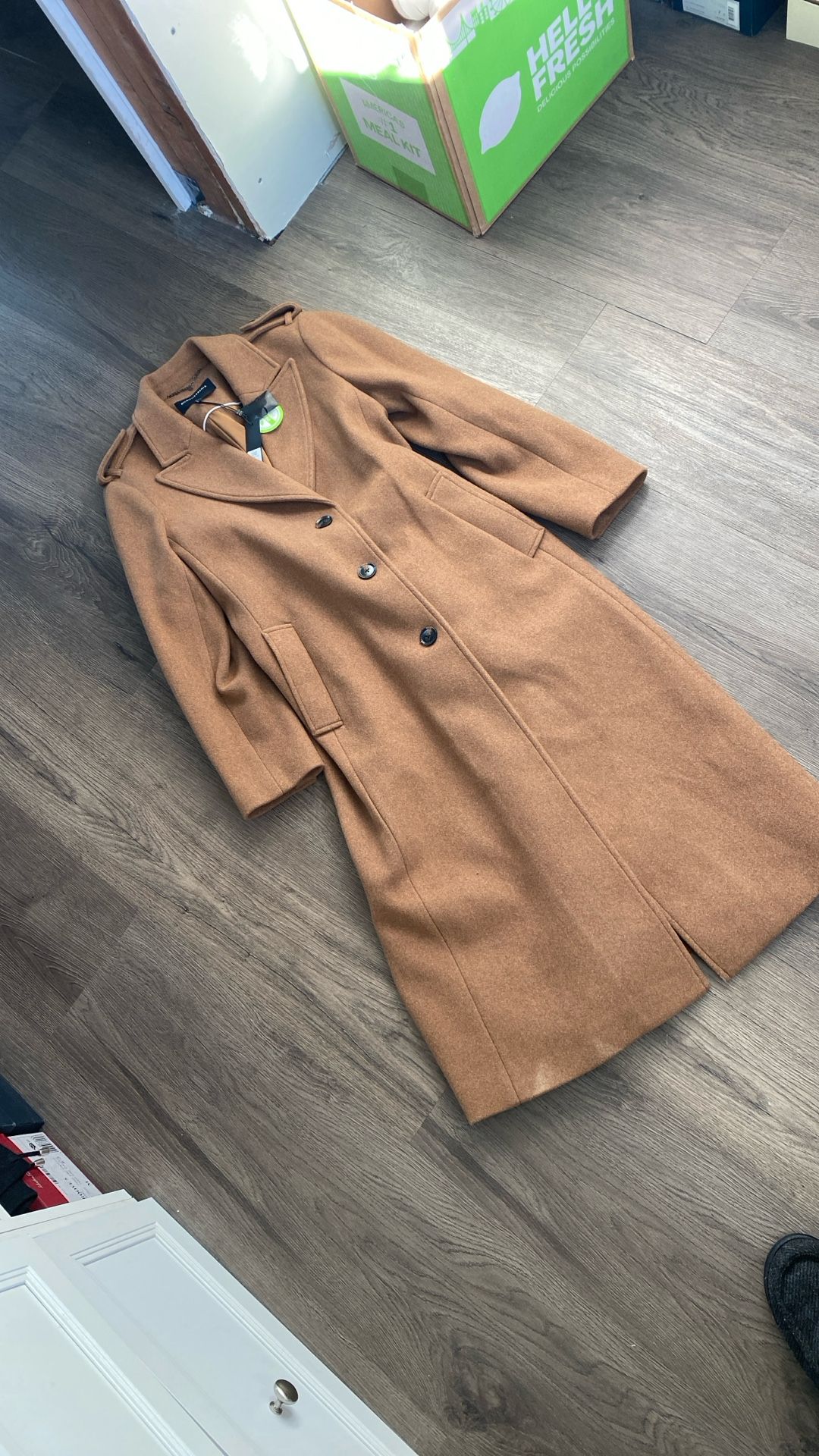 NWT BCBGMAXAZRIA Camel brown Long Coat