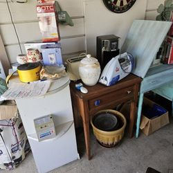 Misc Items- Shelving, Sewing Ma Hine/cabinets, Etc
