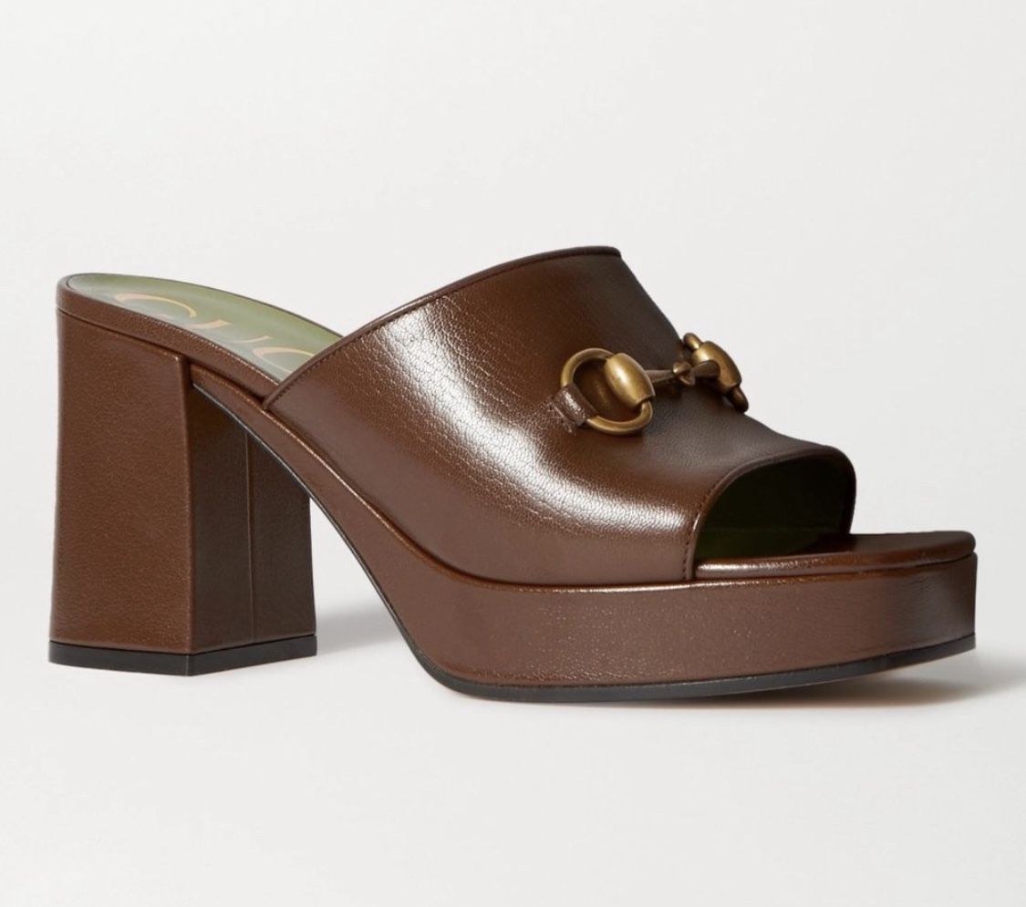 Gucci Heels  - Brand New Gucci Horsebit  Mules Heels Sandals