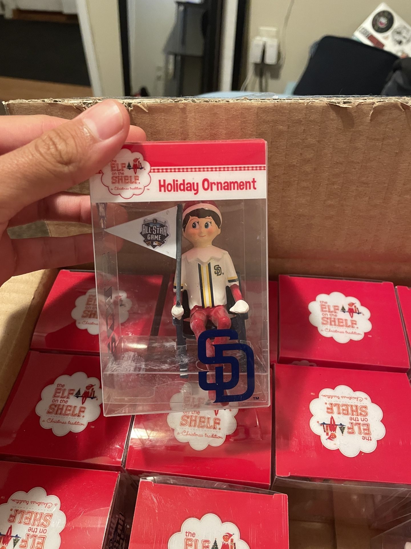 San Diego Padres. Elf on the Shelf ornament