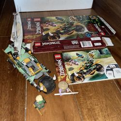 Lego 71745 Ninjago Lloyd's Jungle Chopper Bike Building Kit 183 PCS Open Box w Instructions 