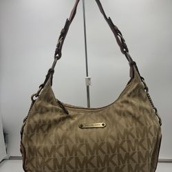 Michael Kors Monogrammed Shoulder Purse