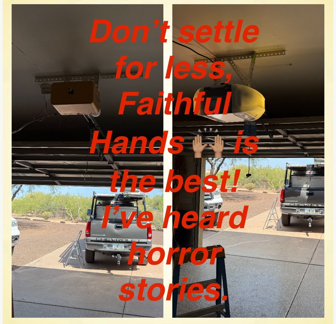 Garage Door. Garage Doors. All New Hardware, Opener. Springs
