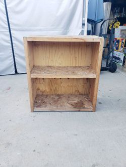 Wood storage shelf