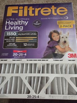 Filtrete 20x25x4 Ultra Allergen Air Filter 2-Pack, new sealed MAKE ME AN OFFER