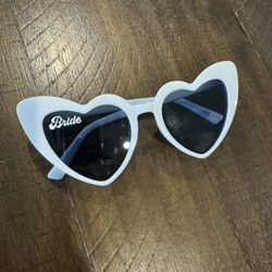 Bride Heart Shaped Sunglasses 