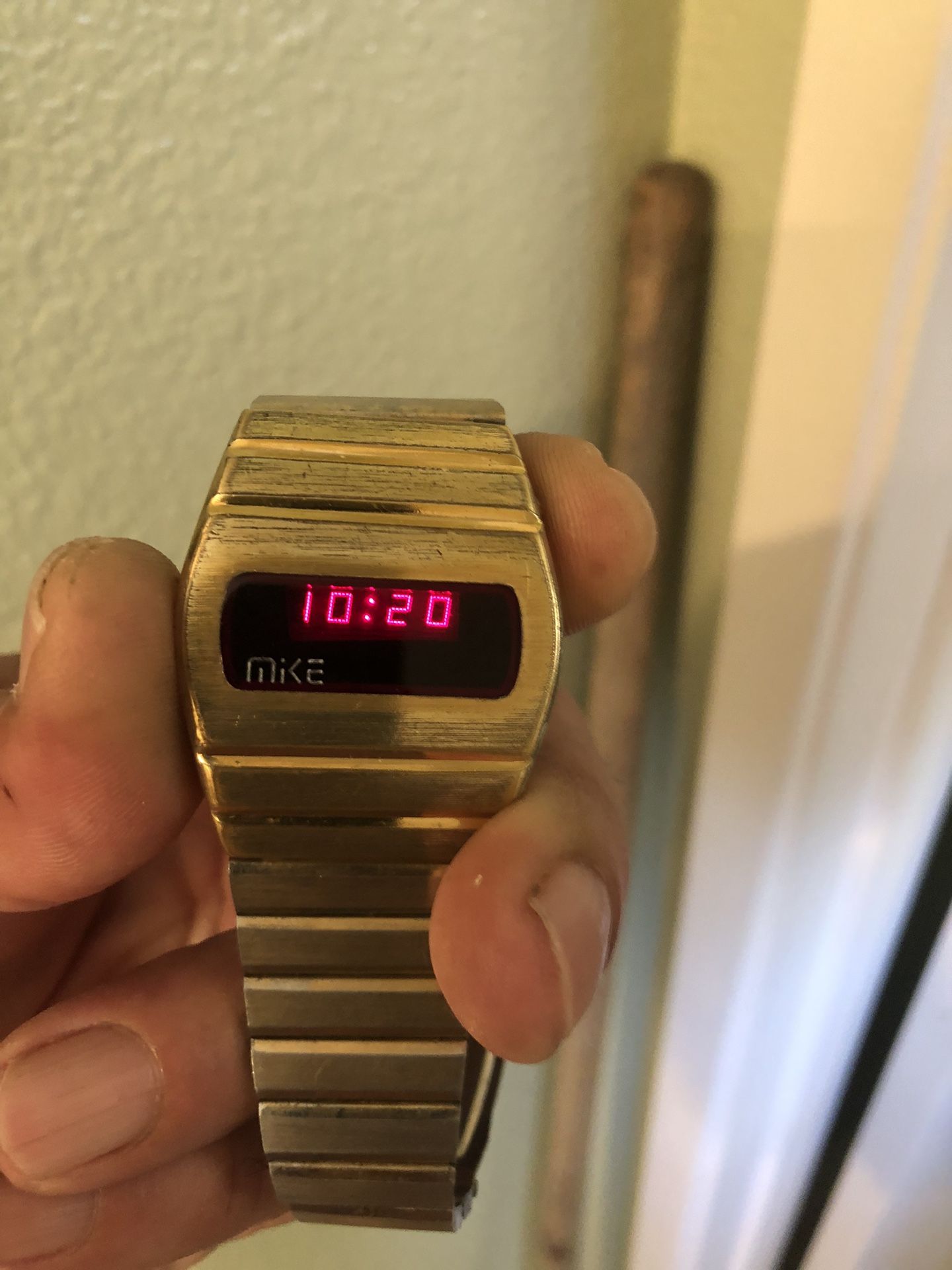 Vtg Very Rare Mike Led Watch From The 70s Good Condition Works Perfect 