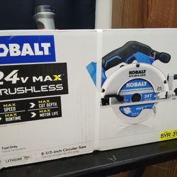 New Kobalt 24V Brushless 6-1/2in. Circular Saw Tool Only 0672830