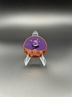 Pokemon Gengar .999 Copper Coin Poke Ball Design