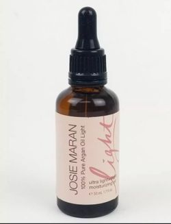 JOSIE MARAN 100% Pure Argan LIGHT Moisturizing Oil w/Dropper .5 oz New No Box
