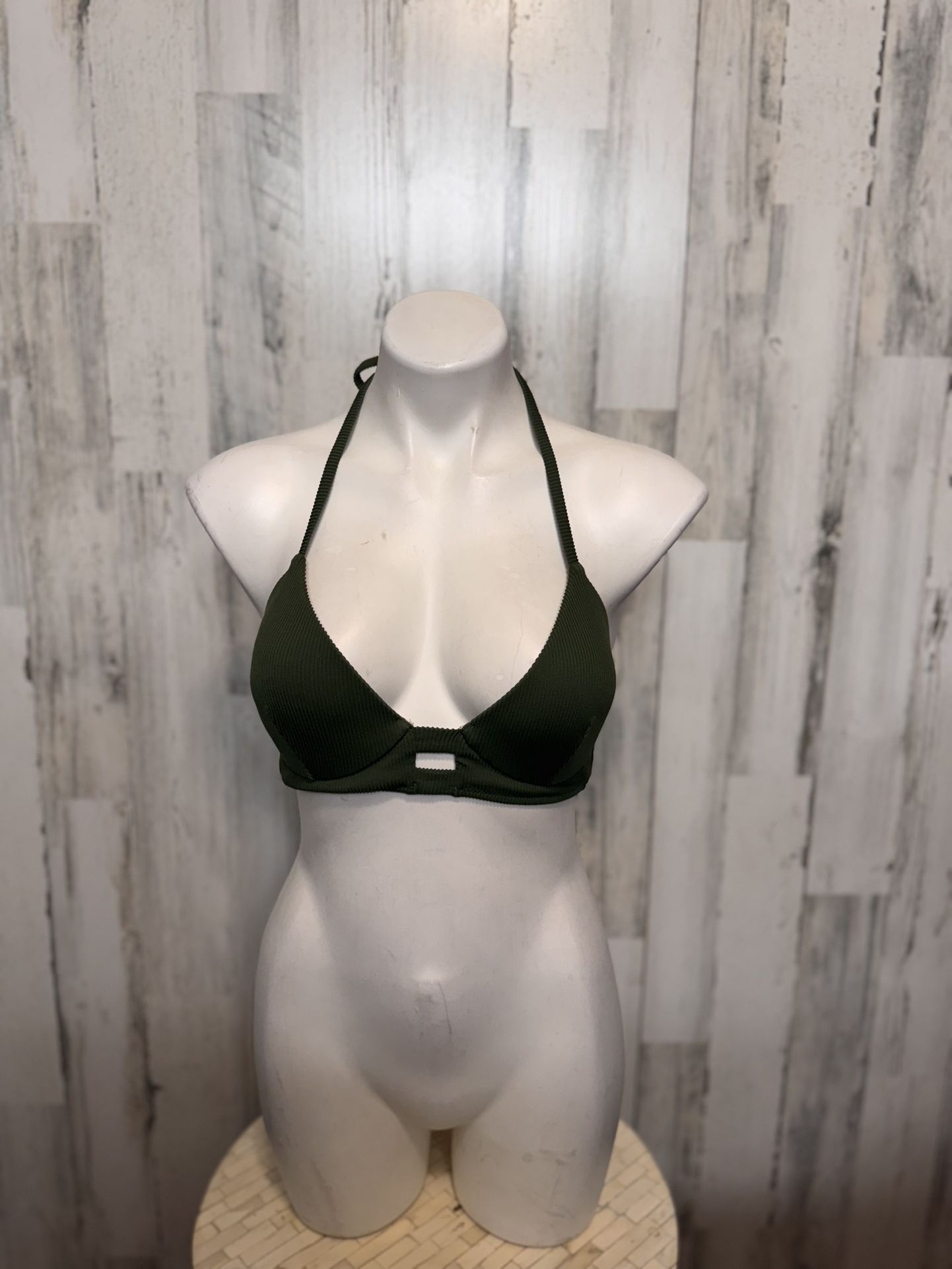Green swimsuit bikini top size 34C