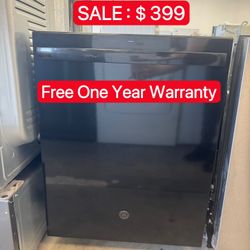 GE Top Control Black DishWasher-Open Box- Free One Year Warranty