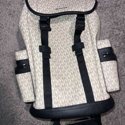 Michael Kors men’s logo canvas backpack