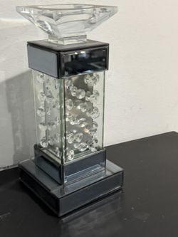 Elegant Home Decor Mirror Glass Candle Holder