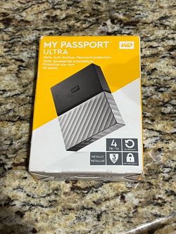 WD My Passport Ultra 4TB External Hard Drive – Tested & Working