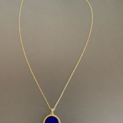 NEW Argento Vivo Sterling Silver Goldtone Necklace With Pendant