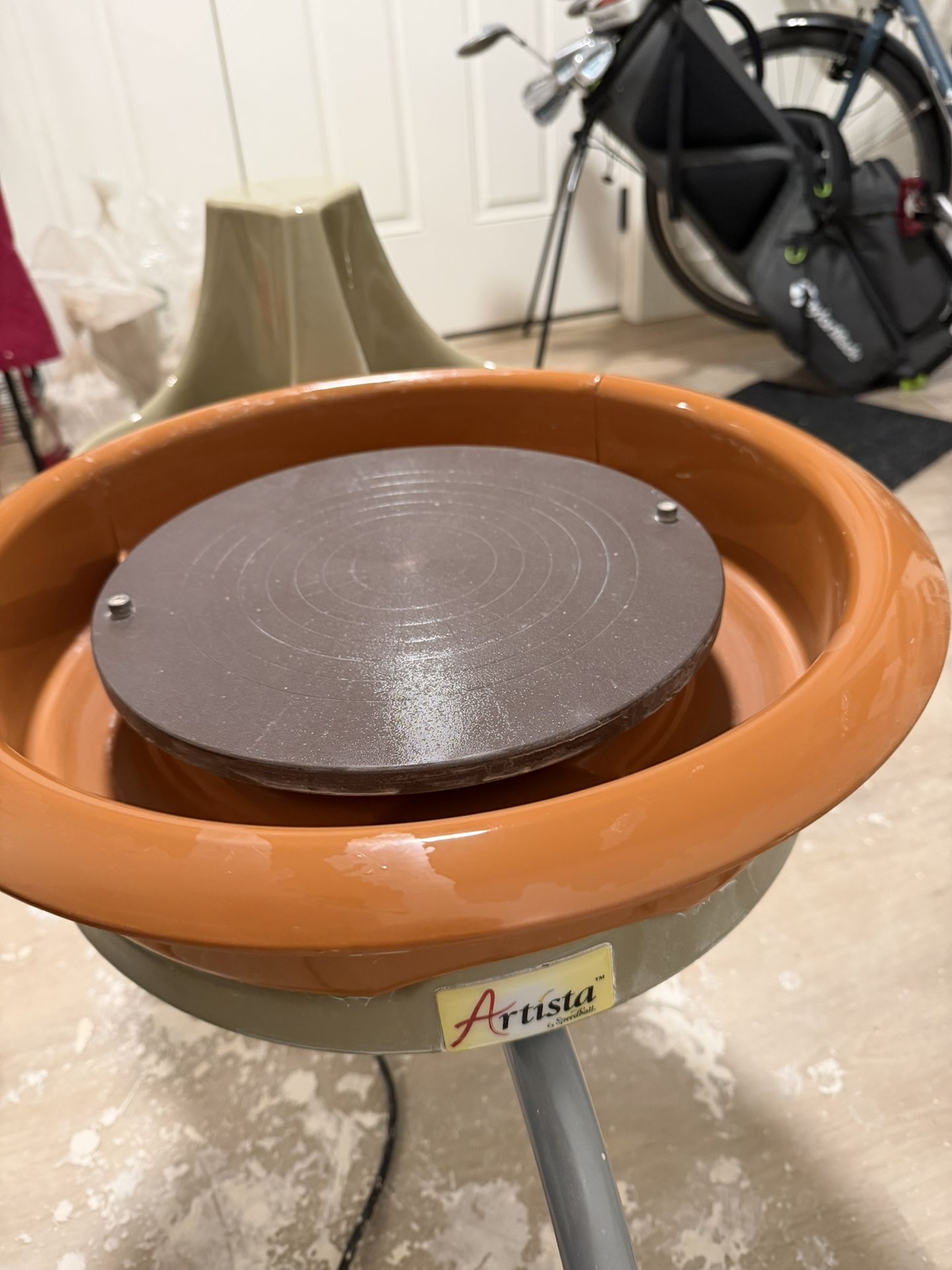 Arista Speedball Pottery Wheel + Legs + Pedal + Bats