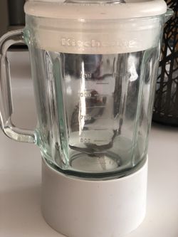 KitchenAid Blender Replacement Glass Jar Pitcher 40 oz 5 Cup with Lid & Base
