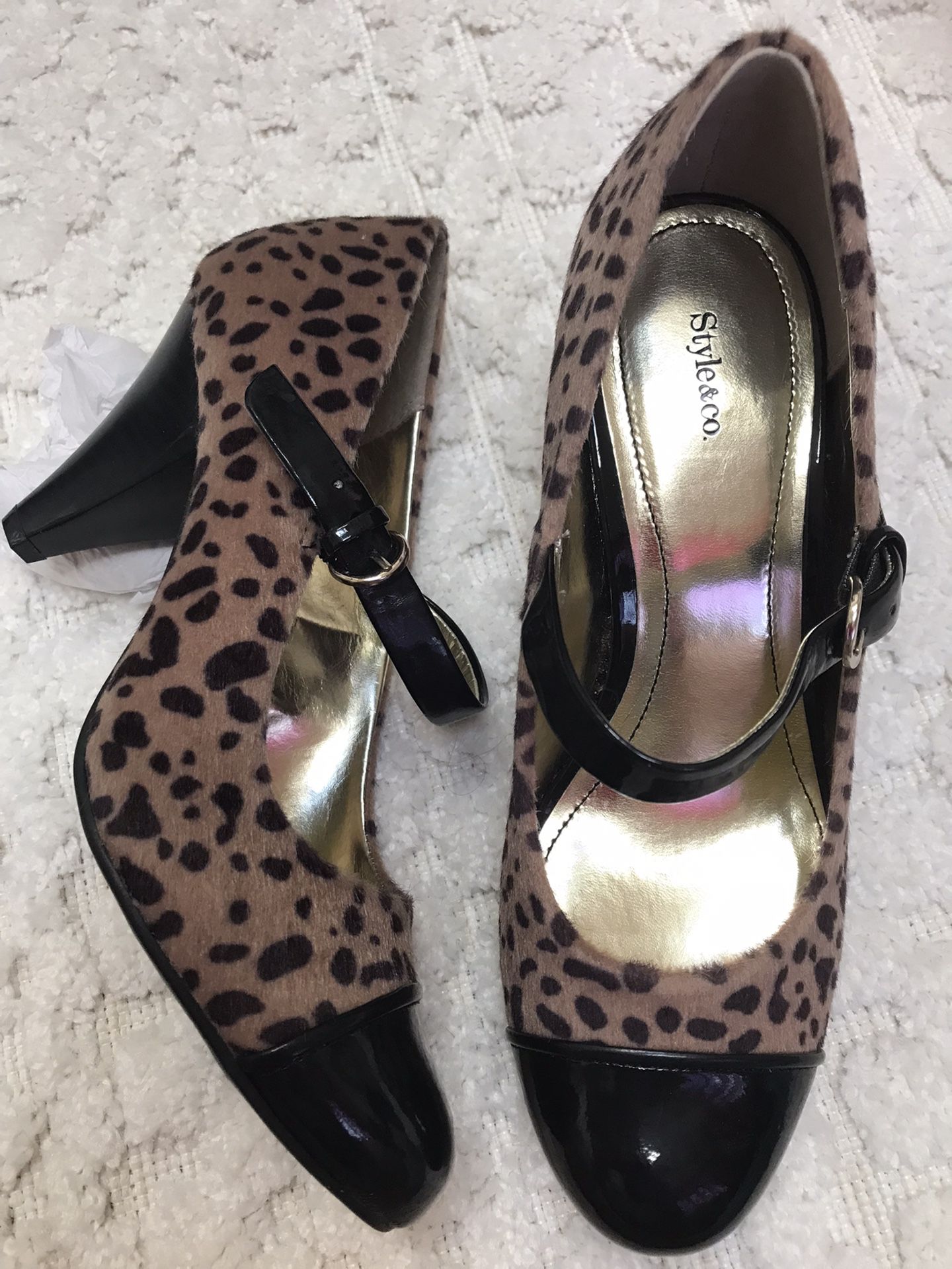 NEW Style & Co Carlota Leopard Shoes 8.5 M