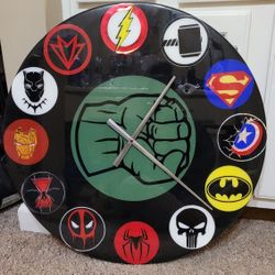 Superhero Clock (Almost 2ft)