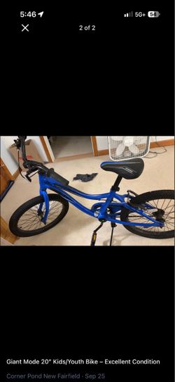 Giant Mode 20” Kids/Youth Bike – Excellent Condition