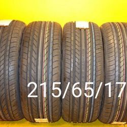 4 New Tires For Sale 215/65/17 We Service Motorcycle Tires
