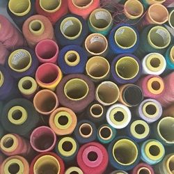 Over 120 spools of polyester Thread Comes With Cases