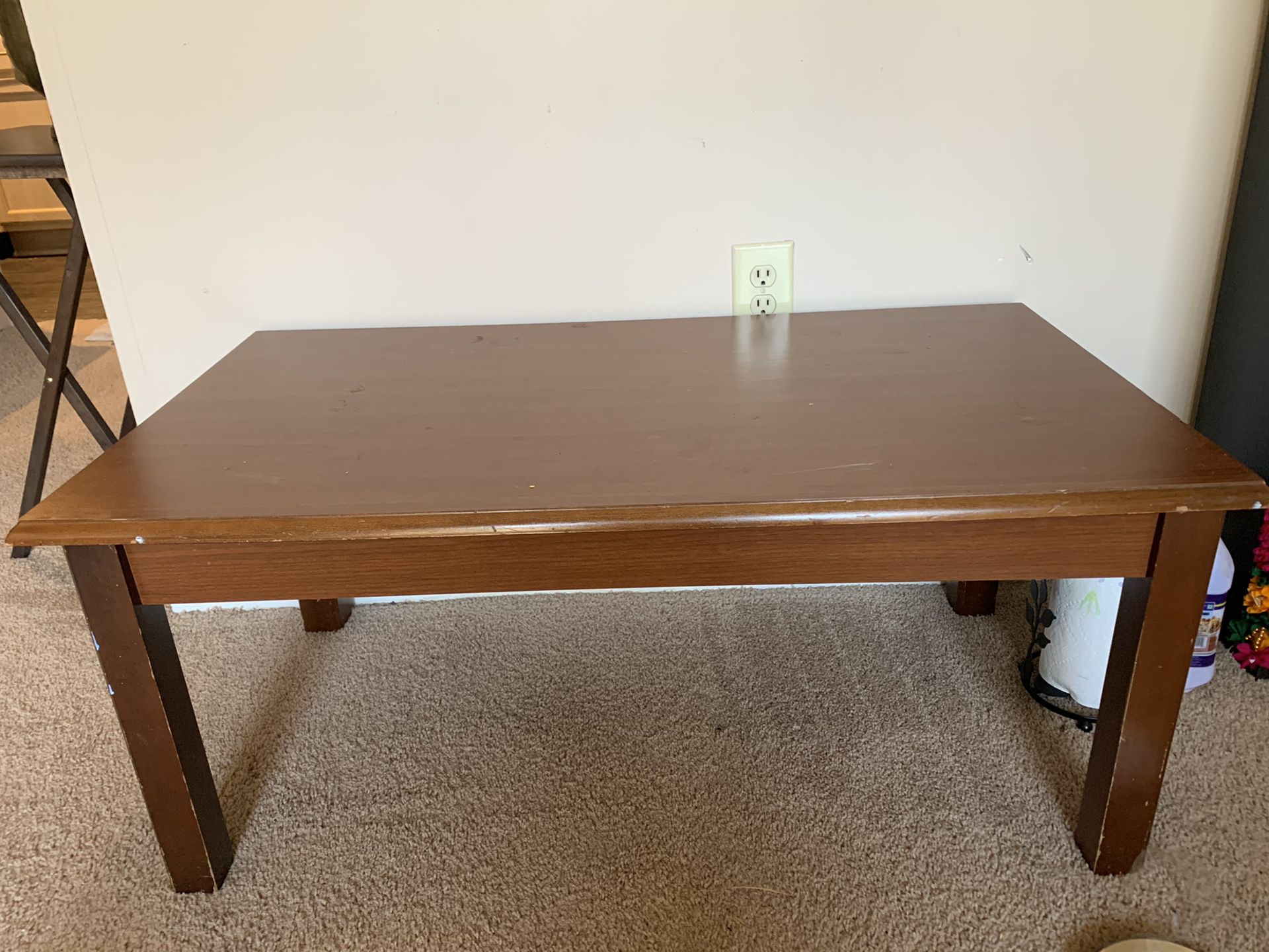 Detachable solid wood tea table - Move out sale
