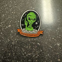 Trippy Alien Pin