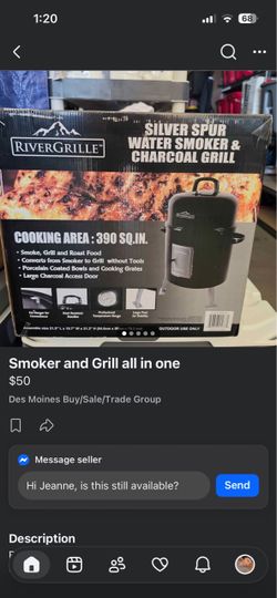 Brand NEW still in the box. Water Smoker and Charcoal Grill.