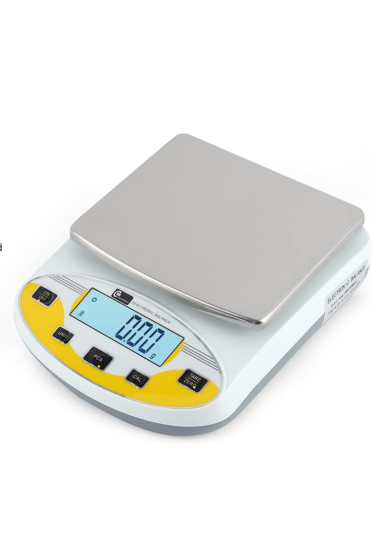 CGOLDENWALL Precision Lab Scale 5000gX0.01g Analytical Electronic Balance Digital Laboratory Scale Precision Jewelry Scales Kitchen Weighing Electroni