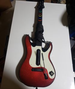 Guitar Hero 5 RedOctane Cherry Wireless Guitar Xbox 360
