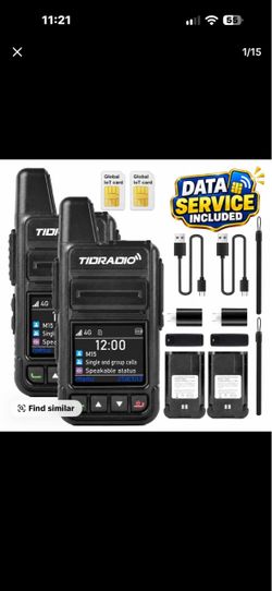 Tidradio M15 4G LTE poc walkie talkies
