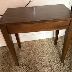 Brown Wood Storage Table