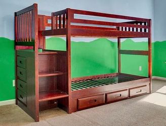 Bunk bed frame. Real wood for sale