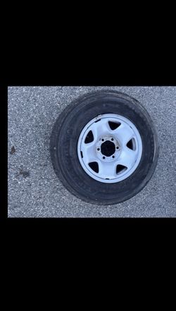 1 Only X 245/75r16 6x5.5 6x139.7 Toyota Tacoma Sequoia Tundra Chevrolet Tahoe Yukon Tundra 4Runner Wheels Rims Good 90% Treads Firestone Tires!!!!!!!