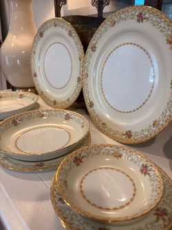 Vintage set of plates and tea cups