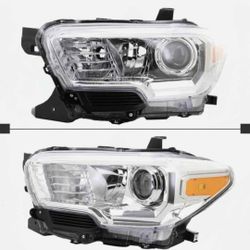 2 Headlight With Bulbs Tacoma 16-23