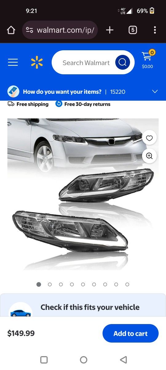 Passenger Side Headlight Assembly Brand New In The Box