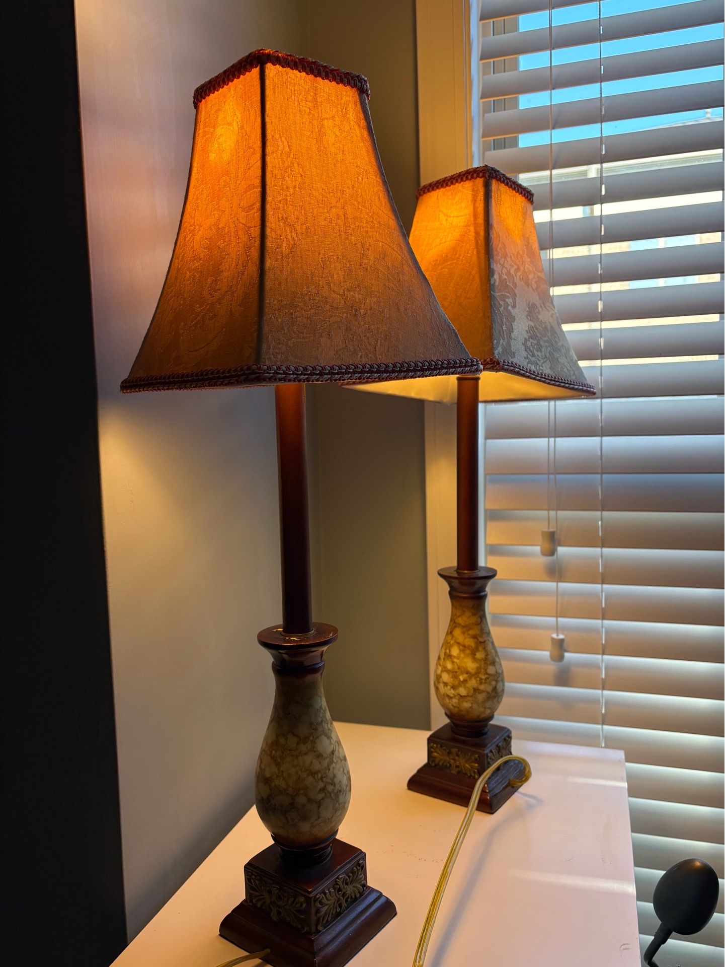 Set of 2 Tall ~24” Table Lamp