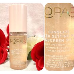 NEW Kopari Mini Sunglaze Sheer Setting Mist SPF 50 - 40ml