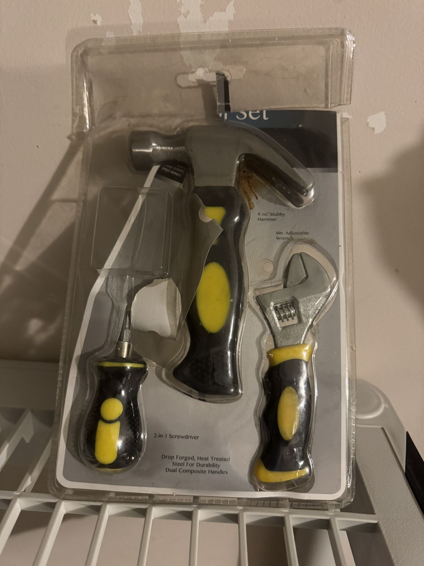 New Tool Set: Hammer, Screwdriver, Wrench