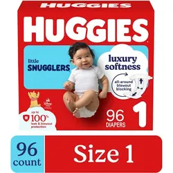 Huggies Size 1 Newborn 96 Diapers