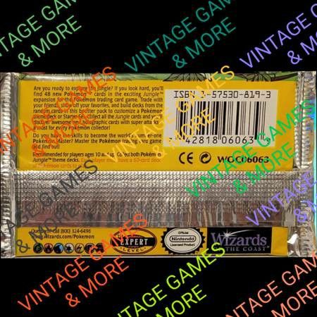 Sealed 1999 Pokmon Jungle Booster 1st Edition Wizard Of The Coast Pack -  www.joarbit.com