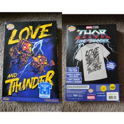 Funko Pop! Tees: Marvel Thor Love and Thunder T-Shirt - Size XL (New in Box)