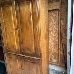 Corner TV Entertainment Center With Cabinets 