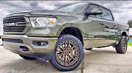 20x10 FUEL REBEL WHEELS 6x139.7 BRONZE RIMS + 275/55R20 R/T TIRES SILVERADO DENALI RAM TACOMA 6x5.5