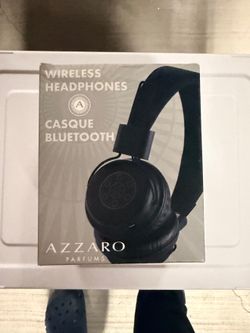 Azzaro Wireless Bluetooth Headphones, Black – Brand New