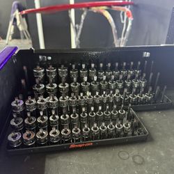 Snap On Socket Sets 1/4 & 3/8